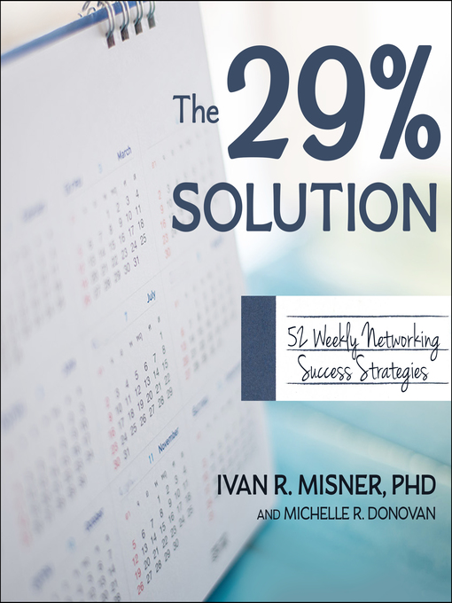 Title details for The 29% Solution by Ivan Misner - Wait list